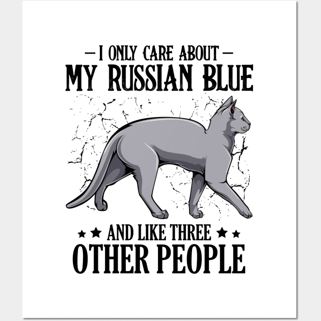 Russian Blue Cat Wall Art by Lumio Gifts